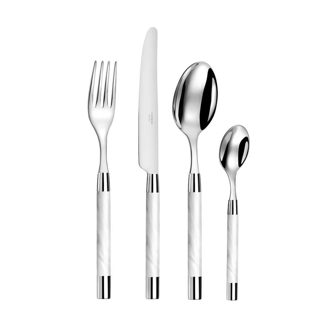 CAPDECO 30 Parça Set CONTY Beyaz Sedef