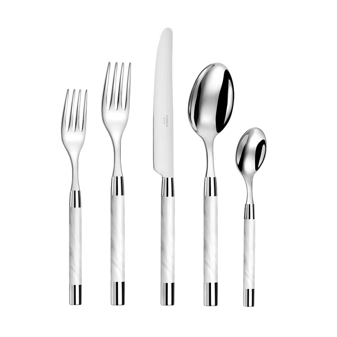 CAPDECO 30 Parça Set CONTY Beyaz Sedef