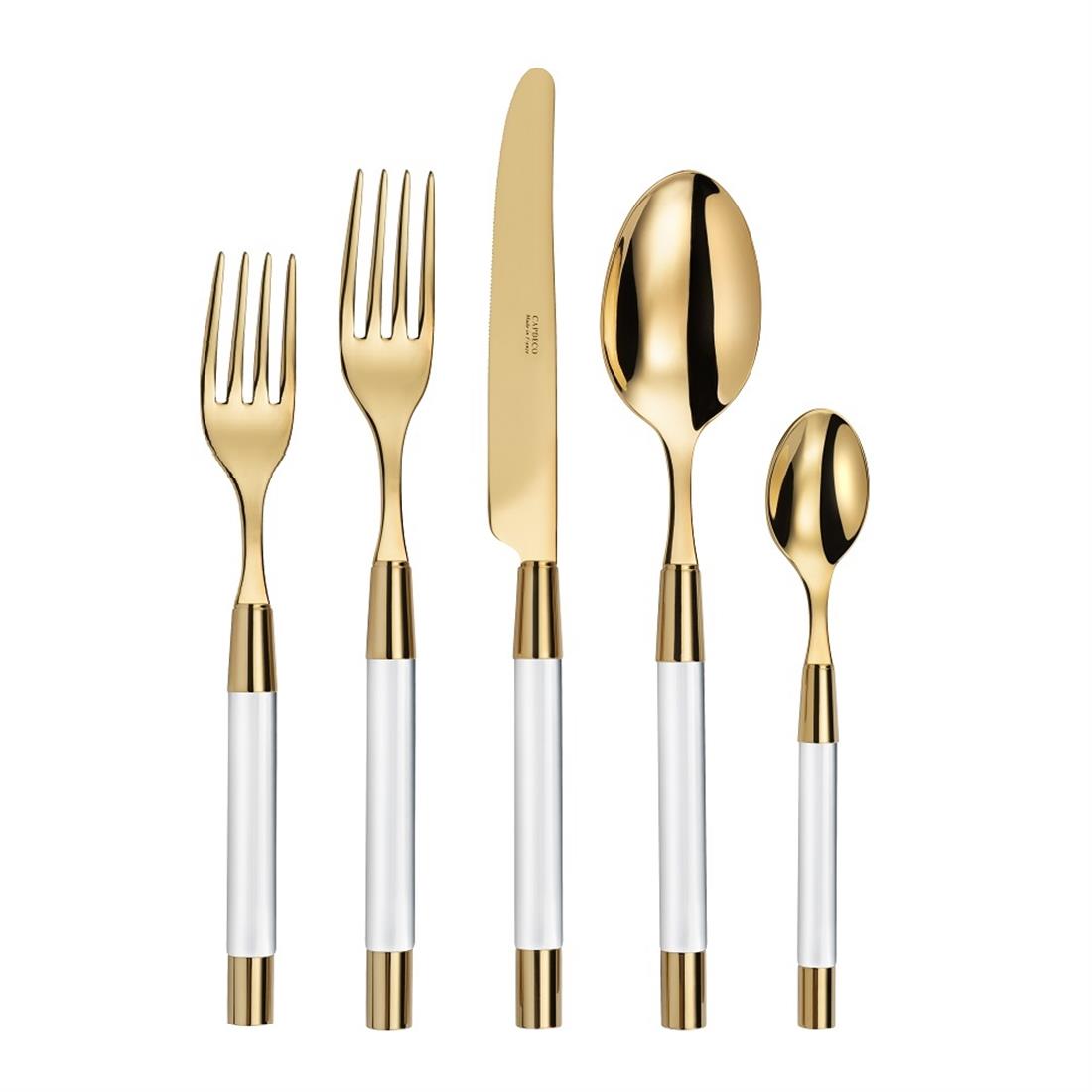 CAPDECO 30 Parça Set ZOE Şeffaf Altın