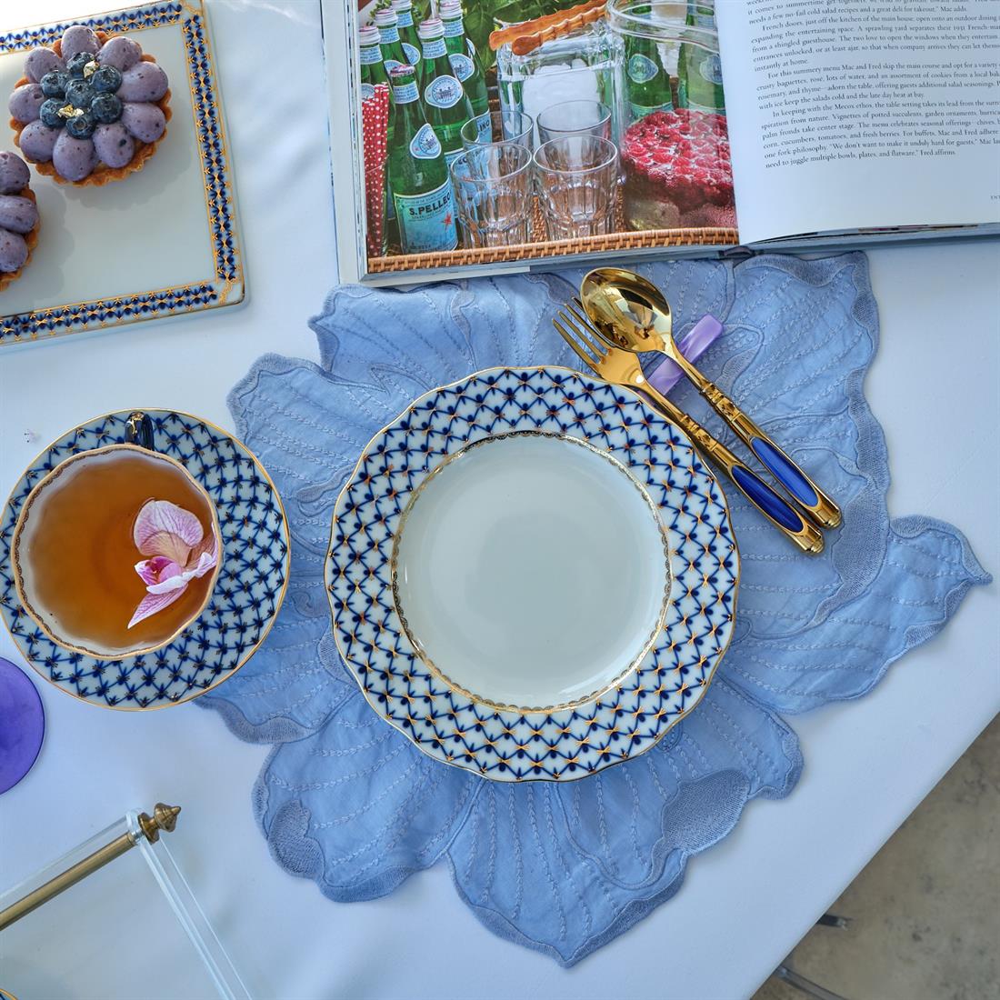 CAPDECO Tatlı Kaşığı CERES OF GOLD Mavi