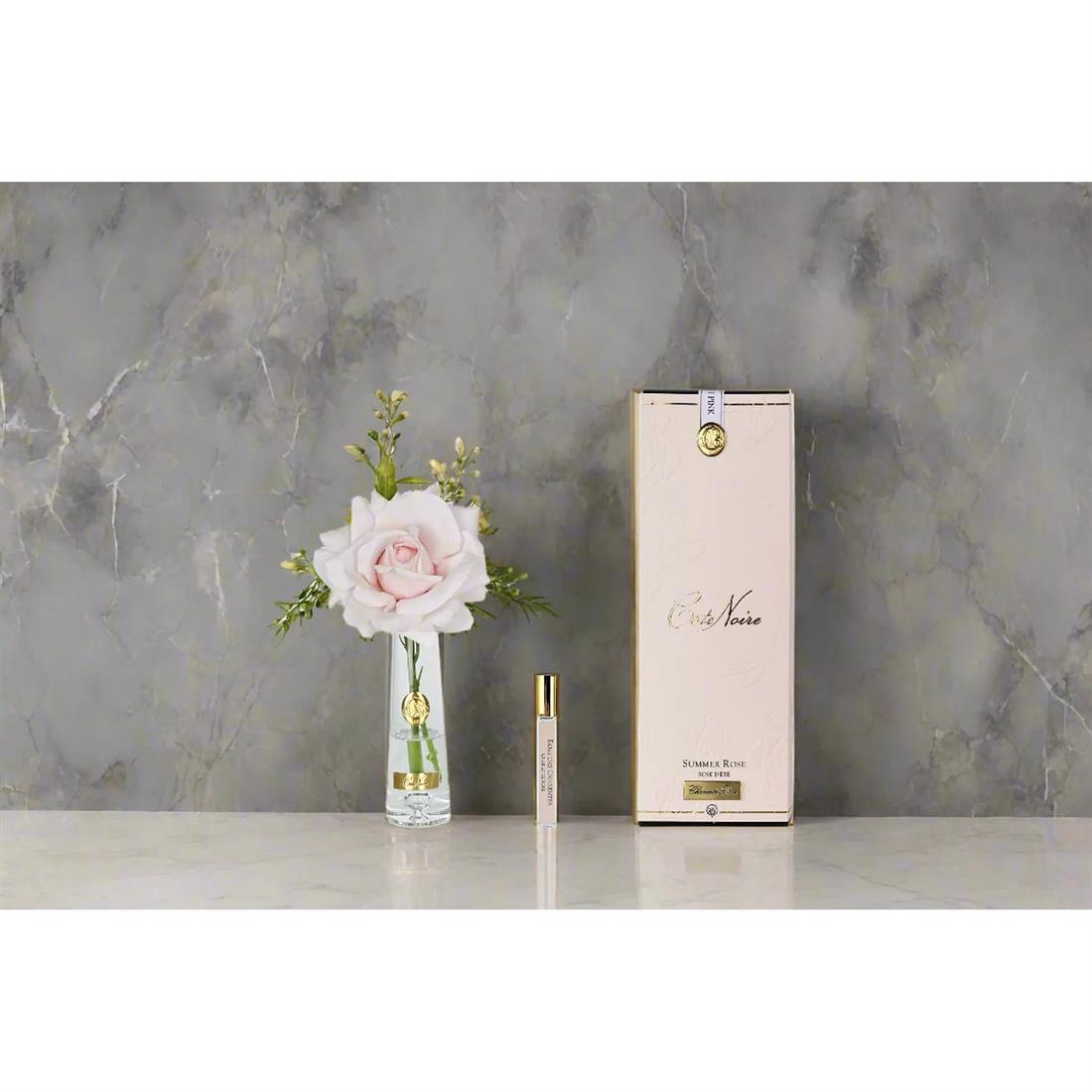 COTE NOIRE Tek Güllü Gold Pembe Çiçek