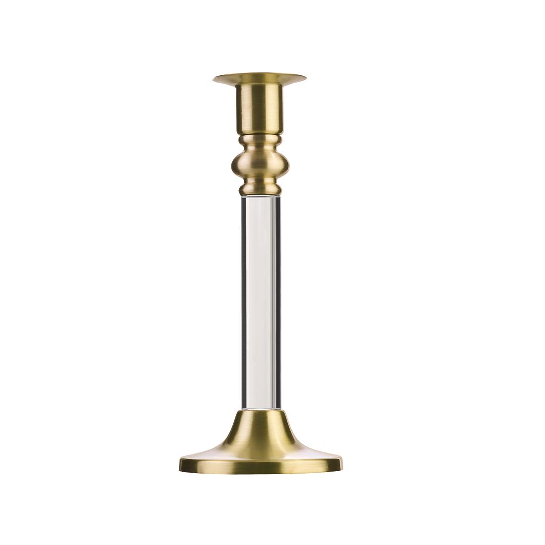 EDEL&FEINE Pirinç Şamdan 20cm Yuvarlak Mat Gold