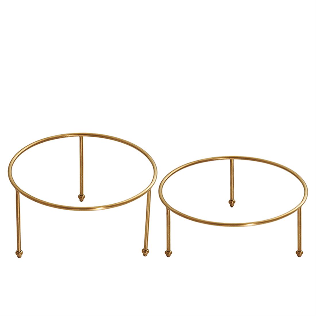 EDEL&FEINE Tabak Sunum Standları 10cm ve 7cm Gold Pirinç