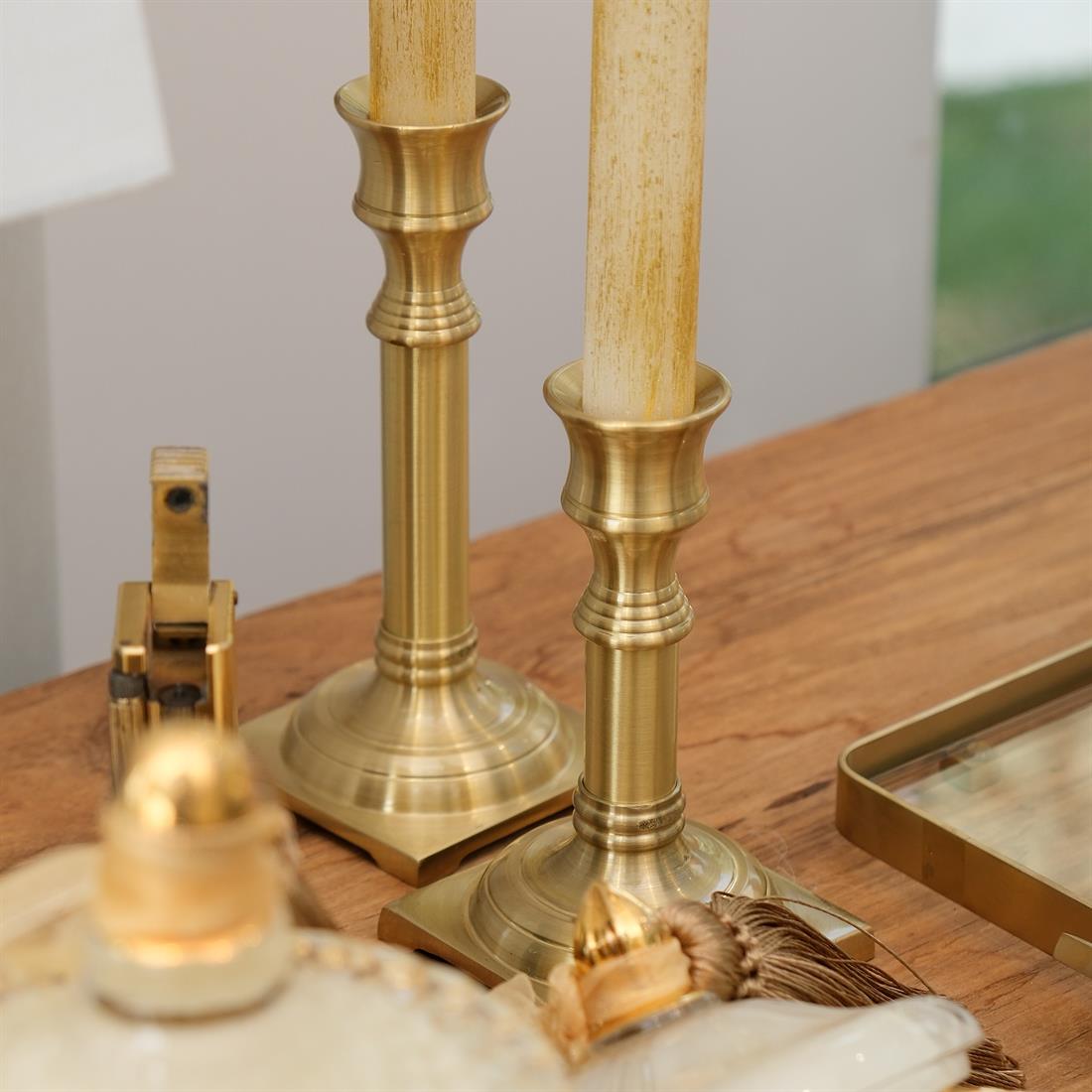 Rêve De Bougeoir 12,5cm Kare Mat Gold