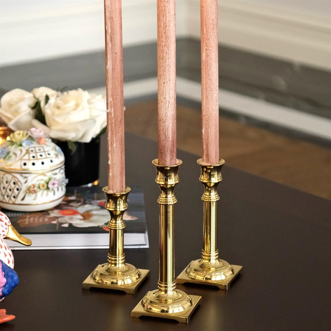 Rêve De Bougeoir 18,5cm Kare Parlak Gold