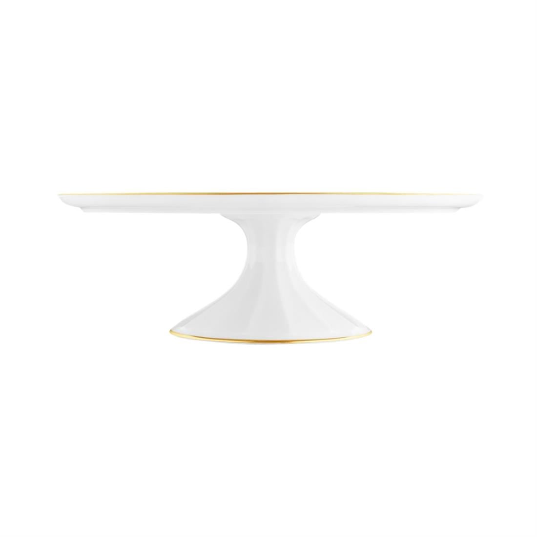 FURSTENBERG Ayaklı Yuvarlak Servis Tabağı 32,8 cm GRECQUE MILLE FLEURS