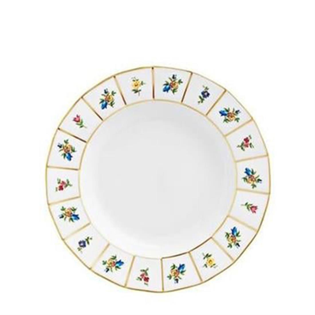 FURSTENBERG Deep Plate 22cm GRECQUE MILLE FLEURS