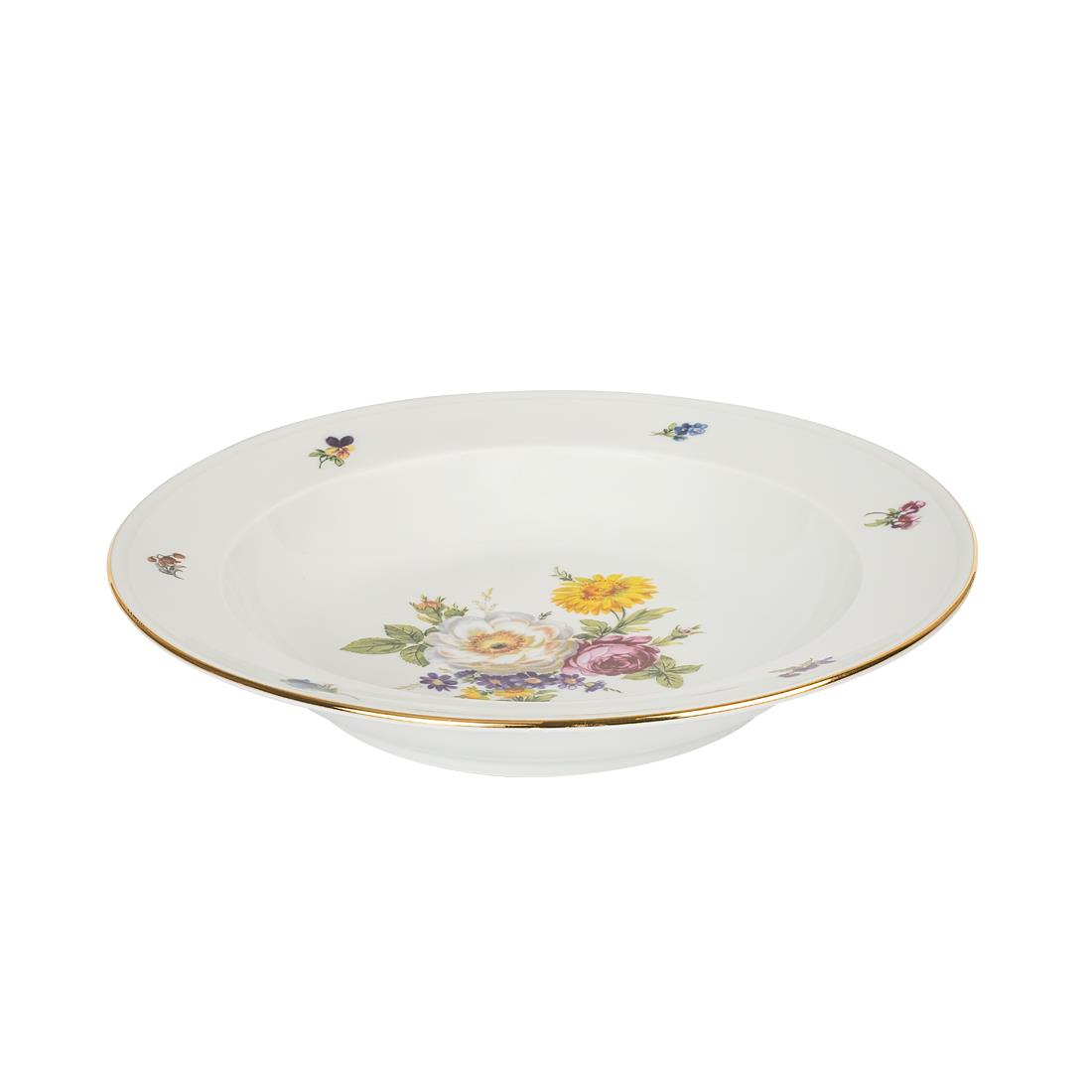 FURSTENBERG Deep Plate 23,3cm LOWER FURSTENBERG BUNTE BLUME