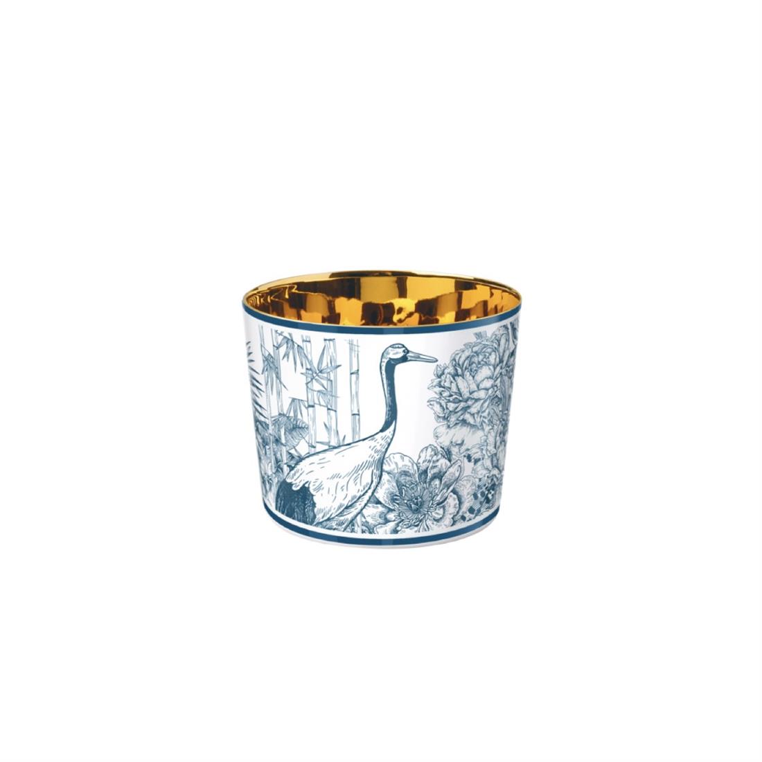 FURSTENBERG Kupa, Bardak 300 ml PARAİOSO BLUE-LEOPARD TEMPTATION SIP OF GOLD