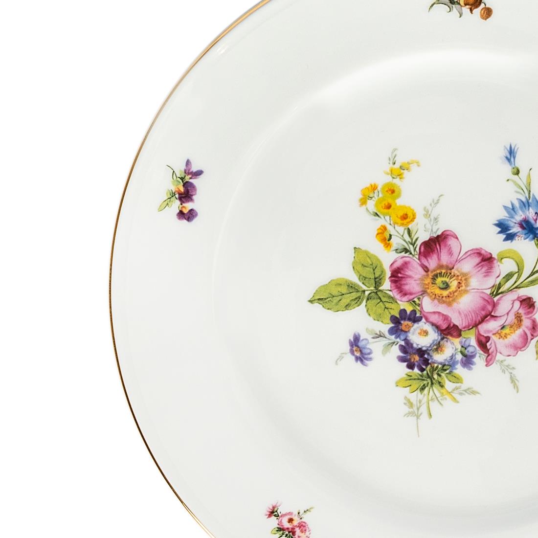 FURSTENBERG Dessert Plate 19,2cm LOWER FURSTENBERG BUNTE BLUME