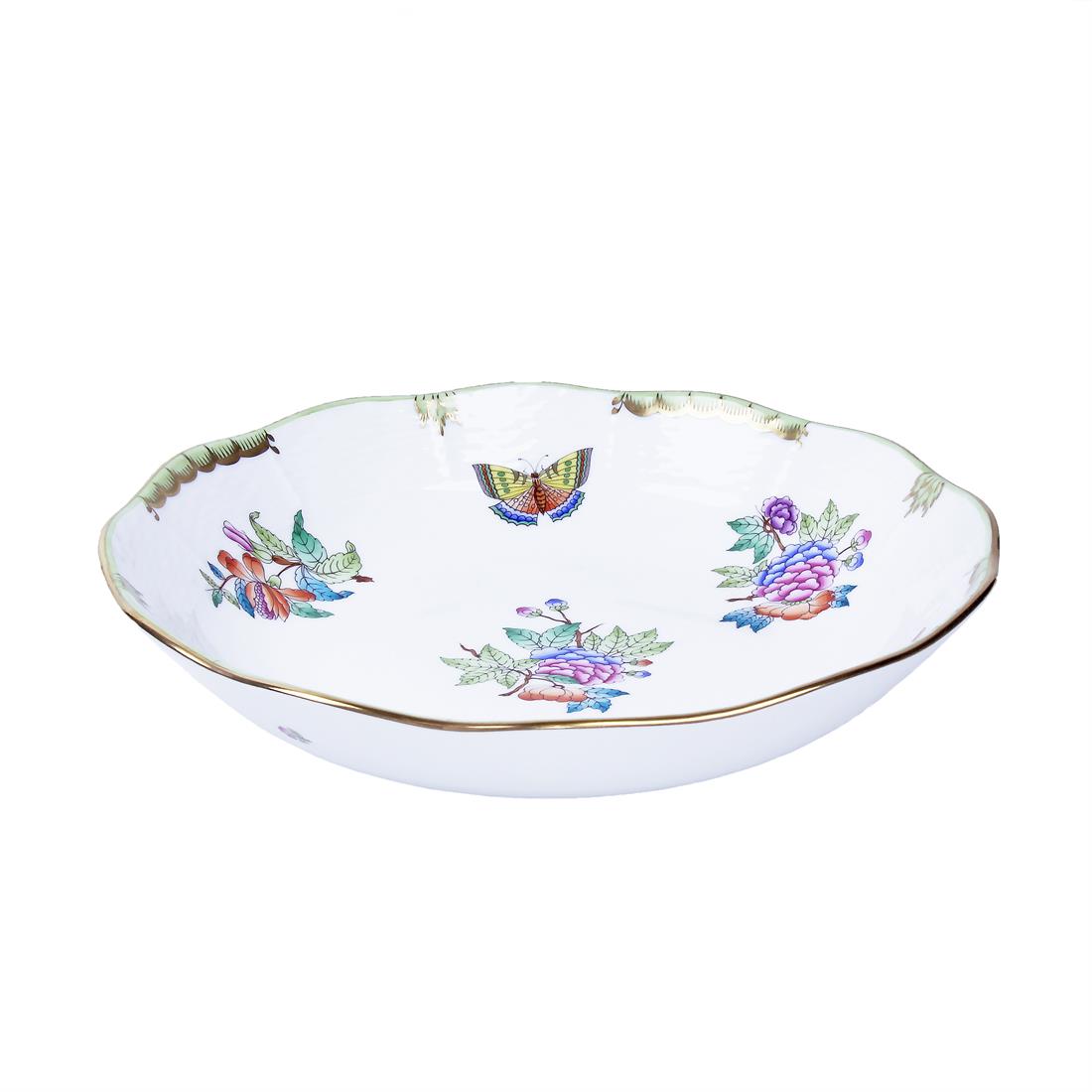 HEREND 25cm Salata Kasesi Queen Victoria Az Desenli