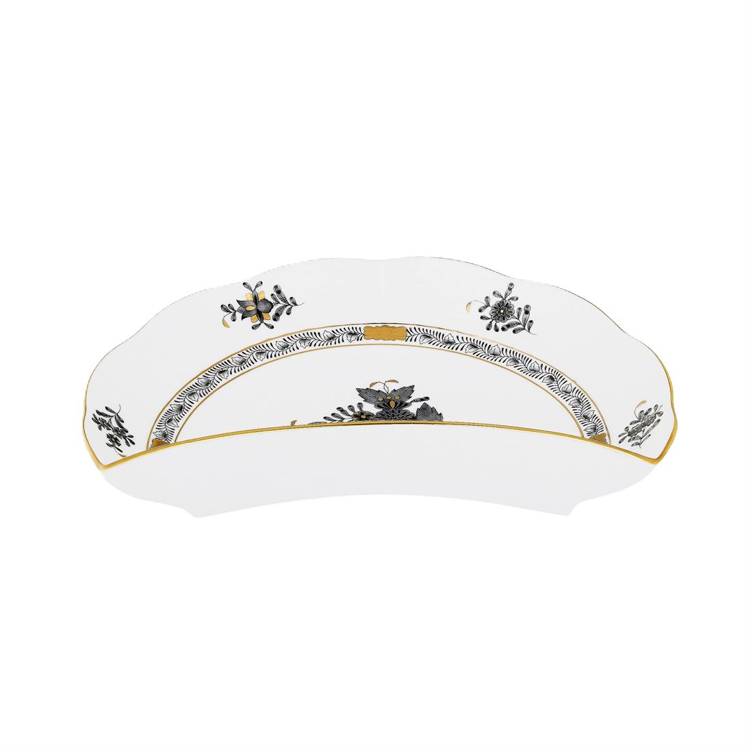 HEREND Ay Tabağı 20,5cm Apponyi Siyah