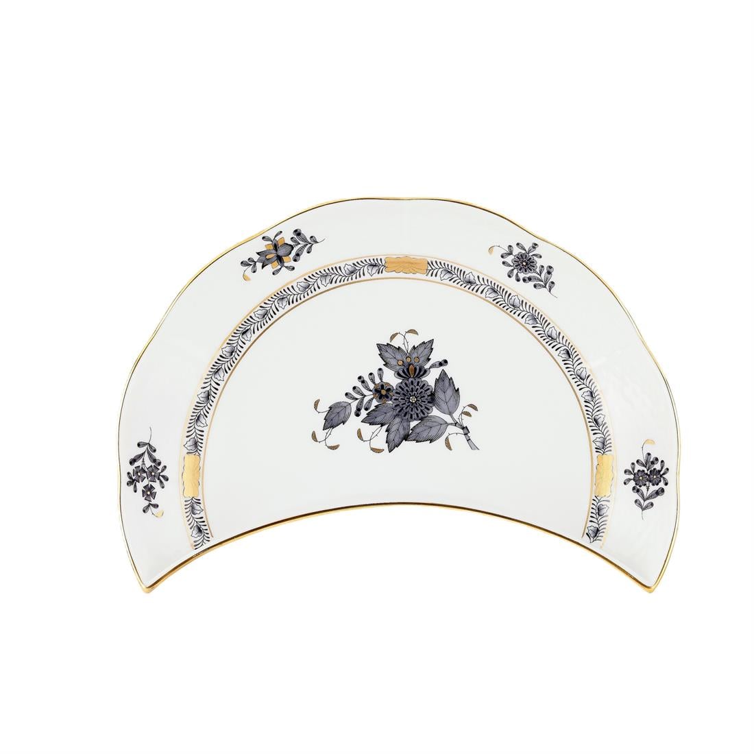 HEREND Ay Tabağı 20,5cm Apponyi Siyah