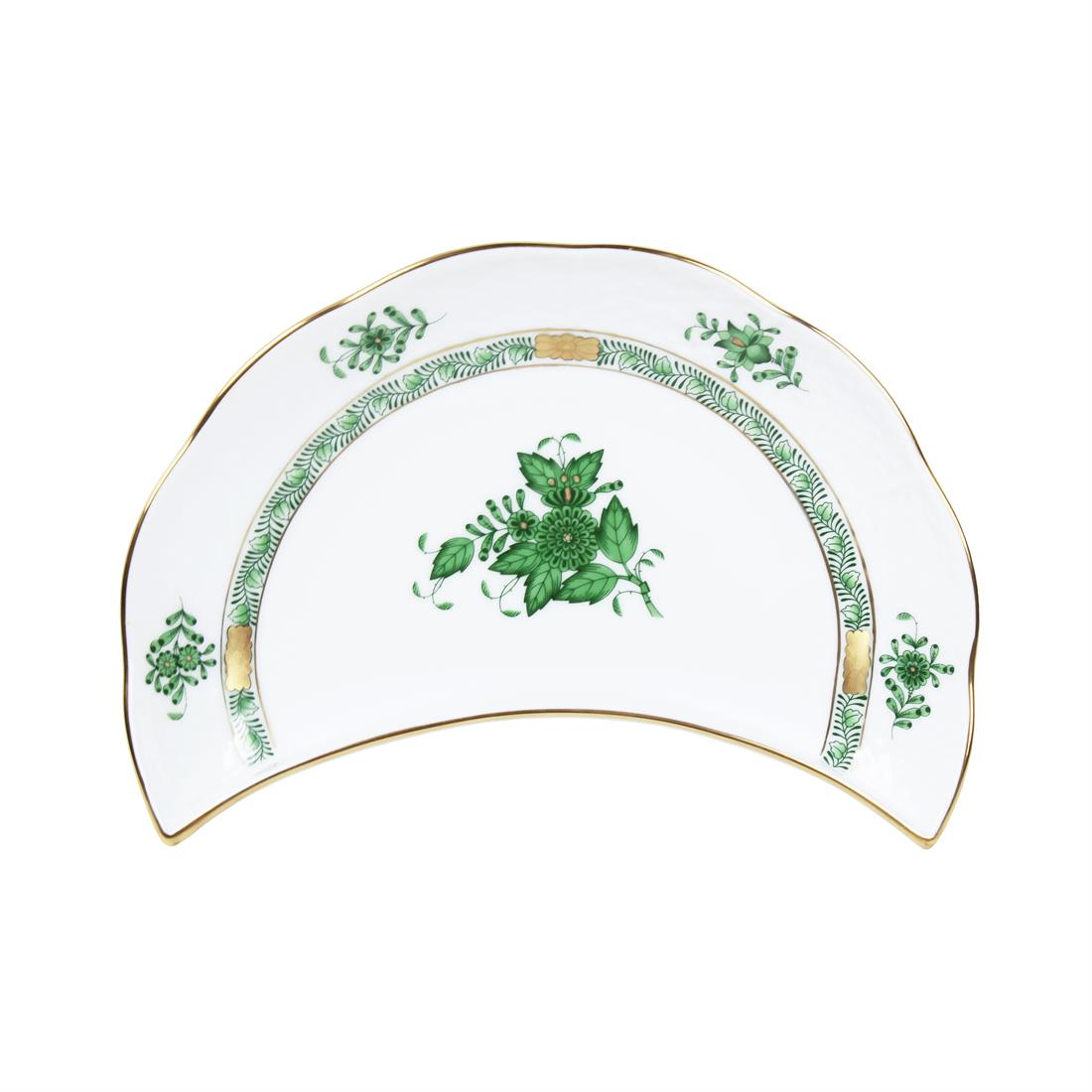 HEREND Moon Plate 20,5cm Apponyi Green