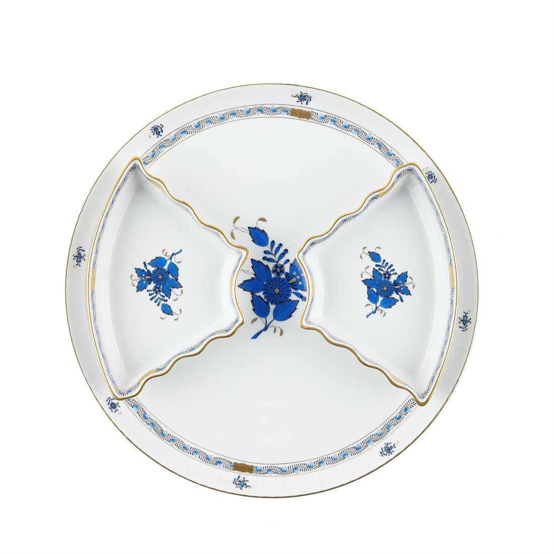 HEREND Beşli Meze Sunum Servisliği Apponyi BUKET MAVİ