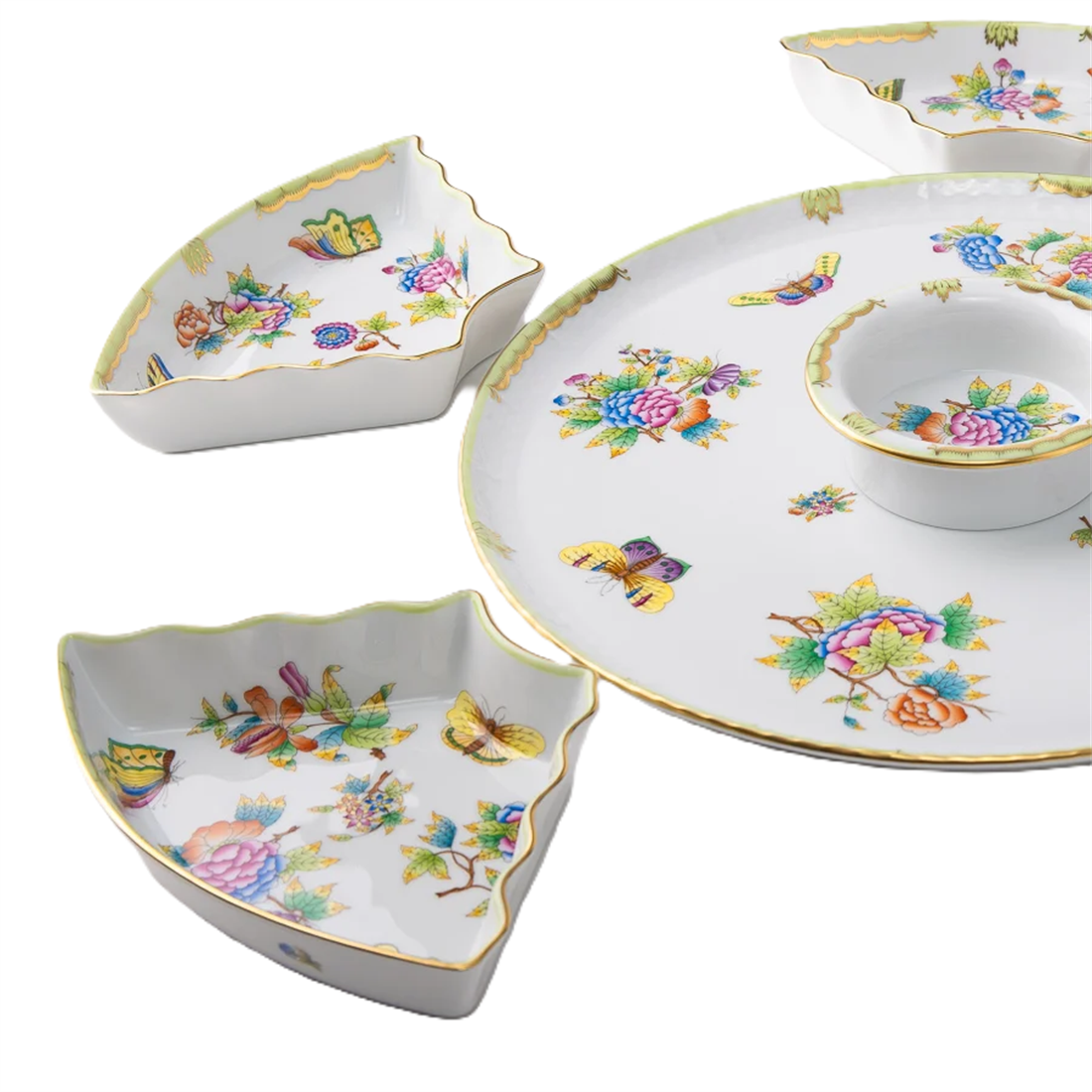 HEREND Beşli Meze Sunum Servisliği Queen Victoria Az Desenli