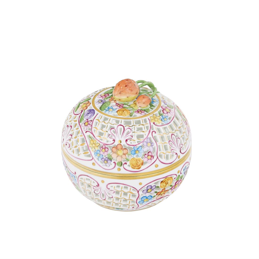 HEREND Bonboniyer 12,5cm C Renkli Yeşil