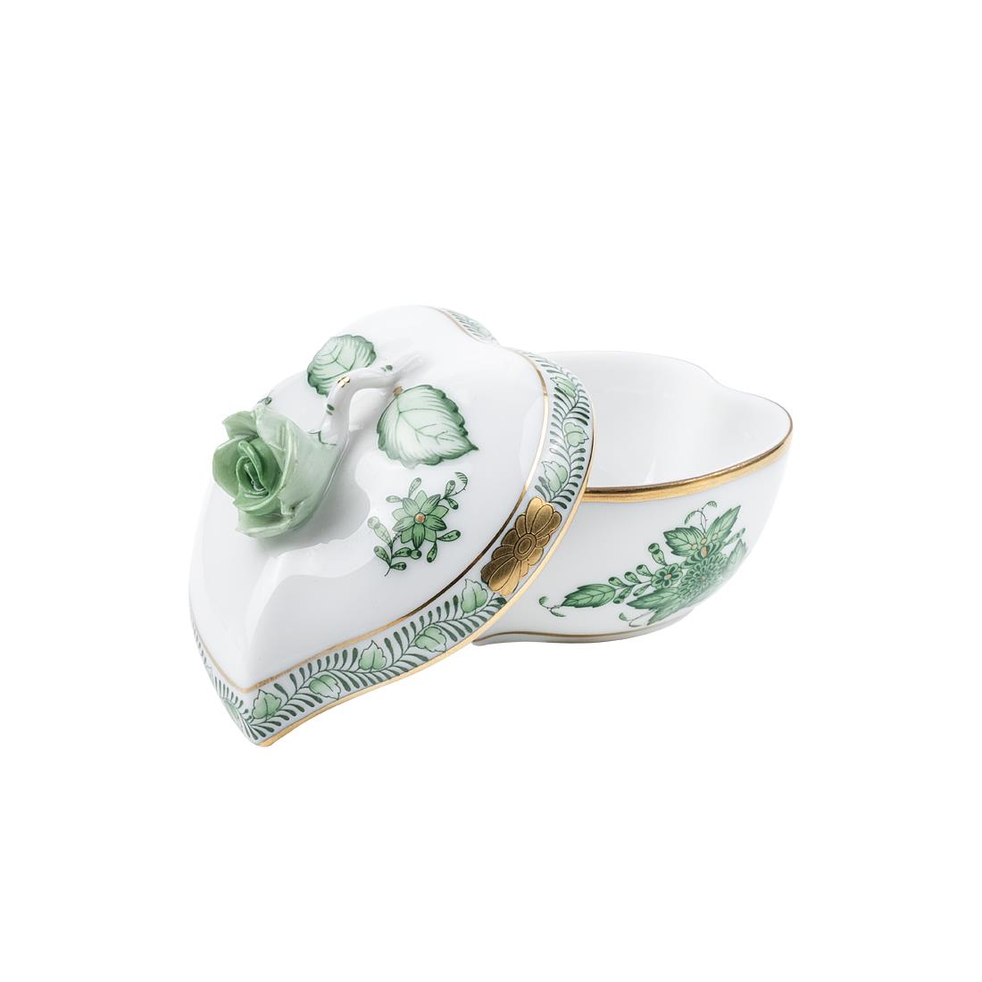 HEREND Bonboniyer 7,5cm Apponyi Yeşil