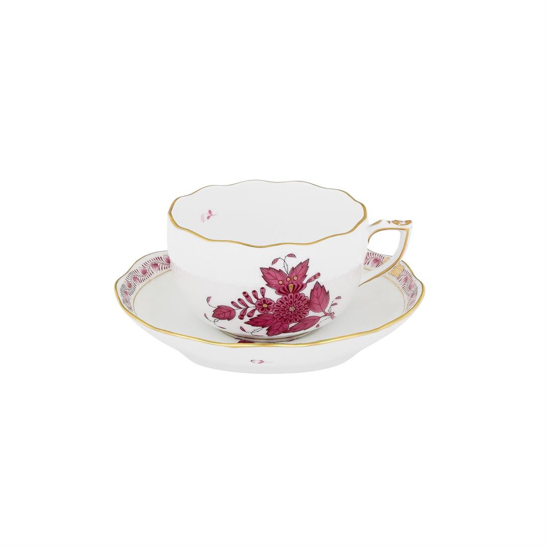 HEREND Çay Fincanı & Tabağı 200ml Apponyi Pembe