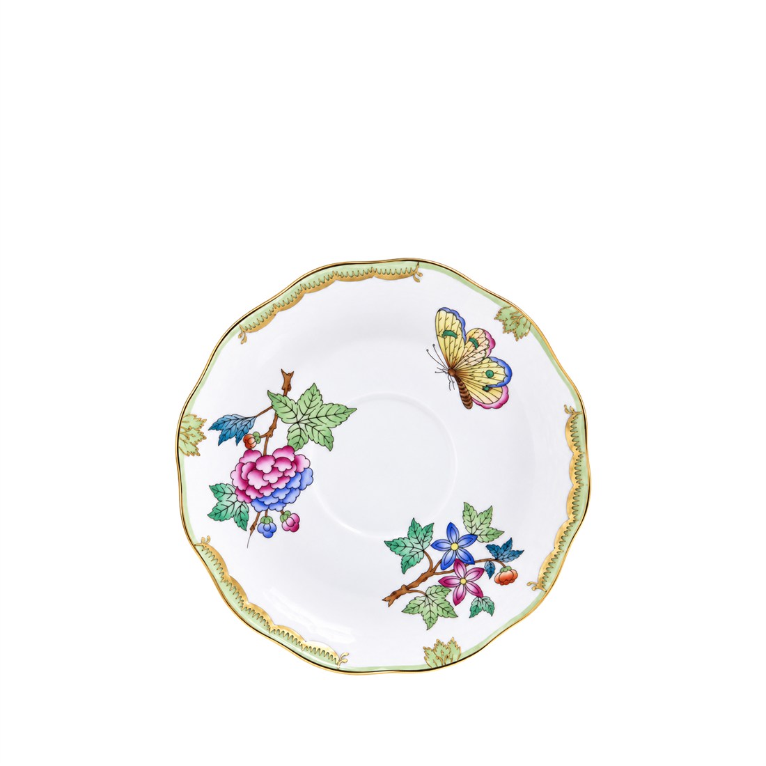 HEREND Çay Fincanı & Tabağı 200ml Queen Victoria Renkli