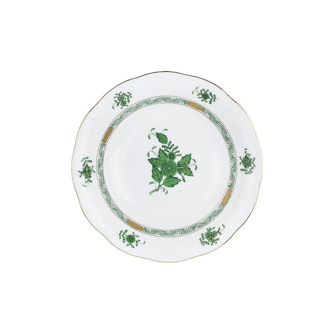 HEREND Soup Bowl Apponyi Green