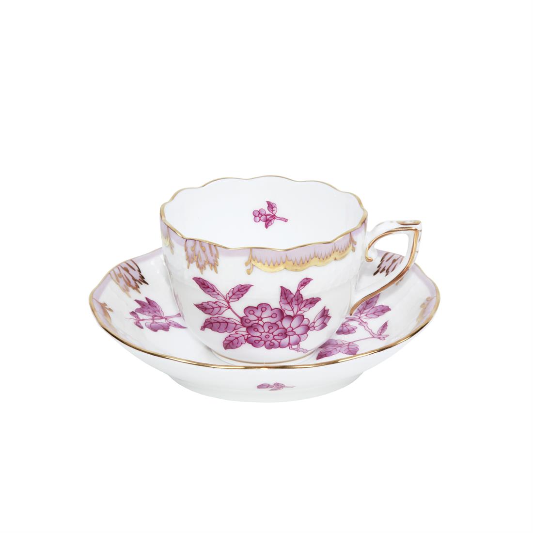 HEREND Kahve Fincanı & Tabağı 110ml Queen Victoria Pembe