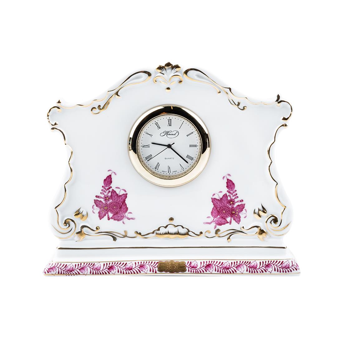HEREND Masa Saati 11cm Apponyi Pembe