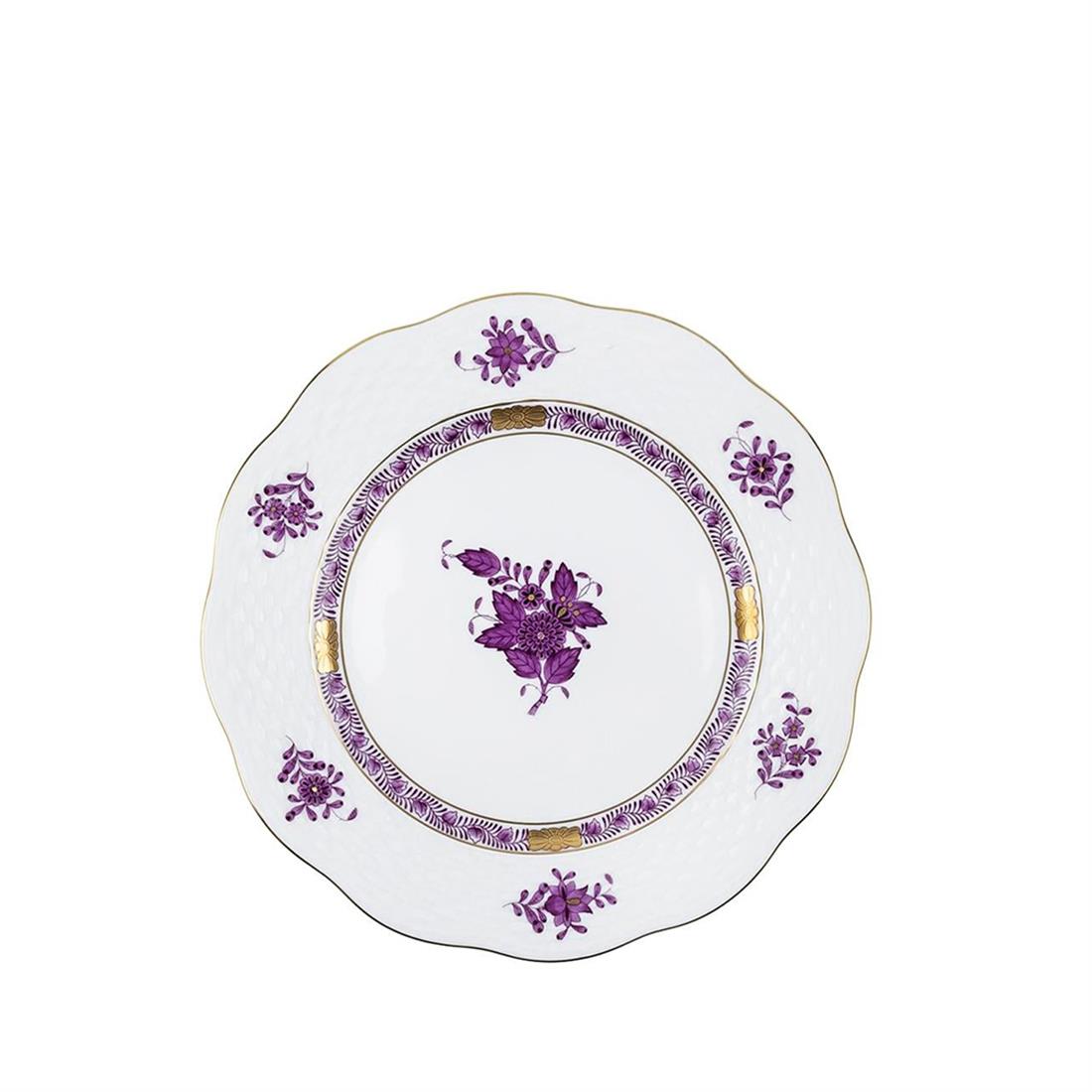 HEREND Dessert Plate 19cm Apponyi Purple