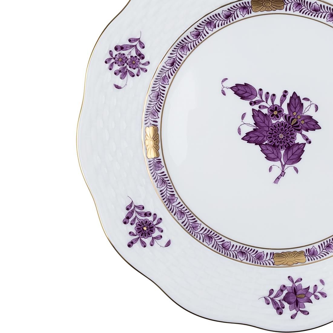 HEREND Dessert Plate 19cm Apponyi Purple