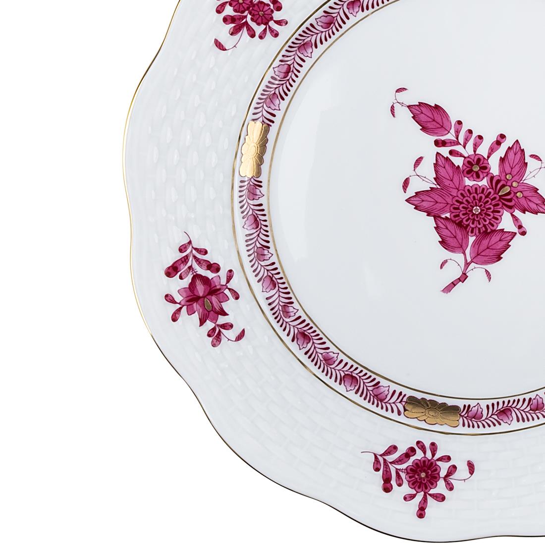 HEREND Pasta Tabağı 19cm Apponyi Pembe