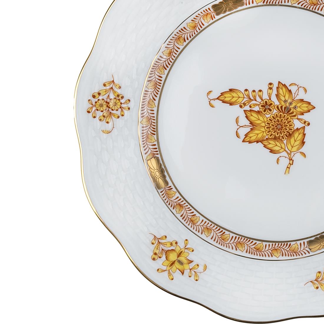 HEREND Pasta Tabağı 19cm Apponyi Sarı