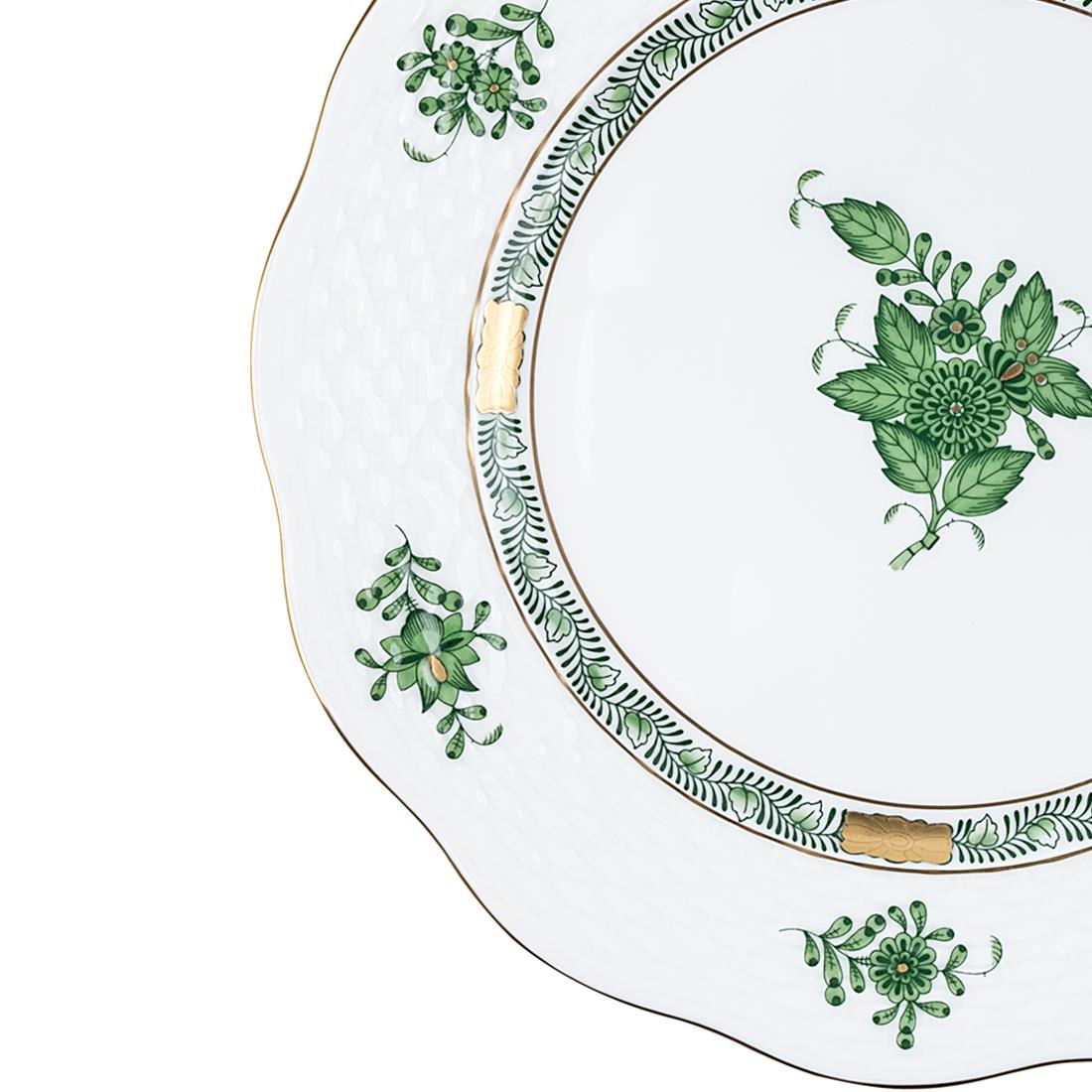 HEREND Pasta Tabağı 19cm Apponyi Yeşil