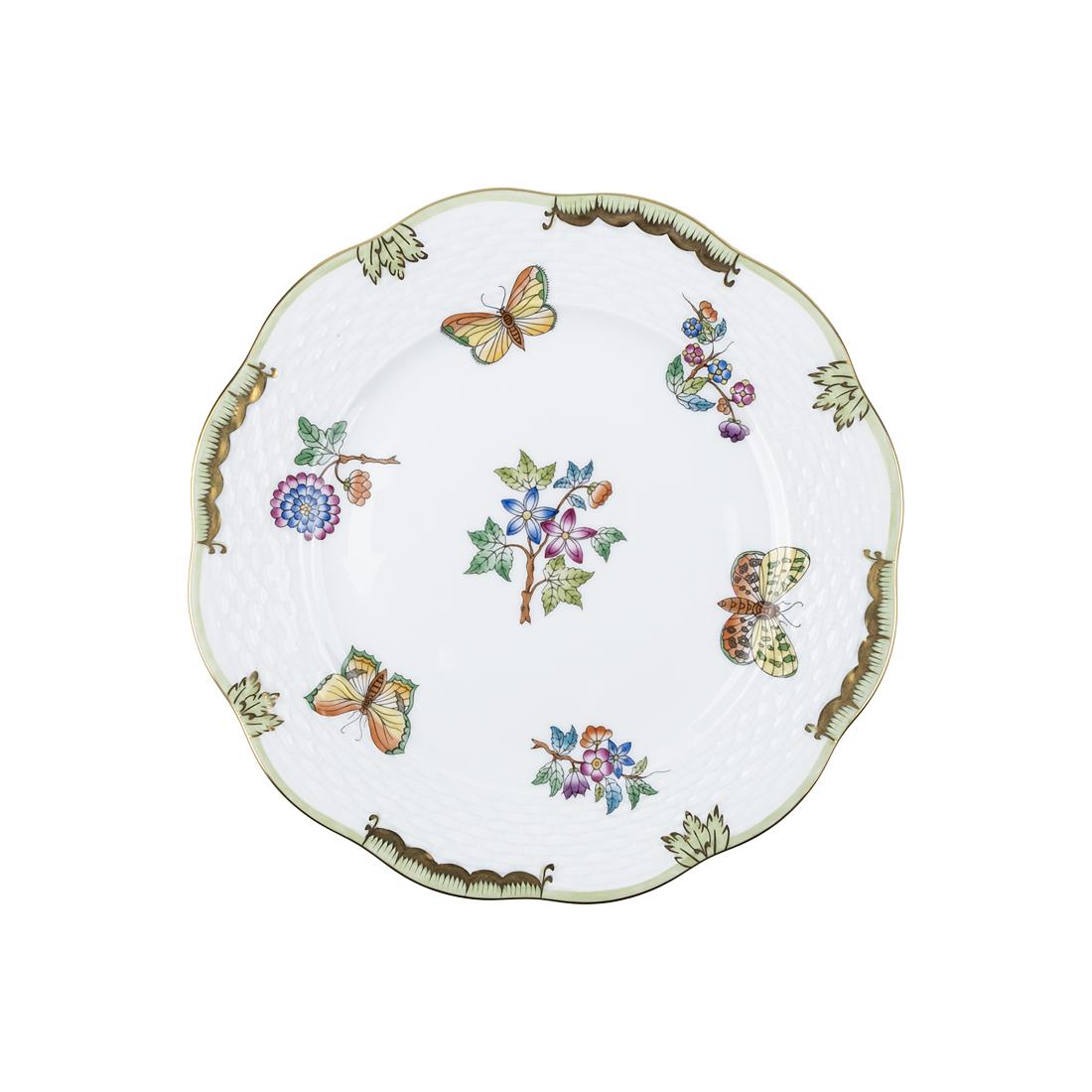 HEREND Dessert Plate 19cm Queen Victoria Colorful