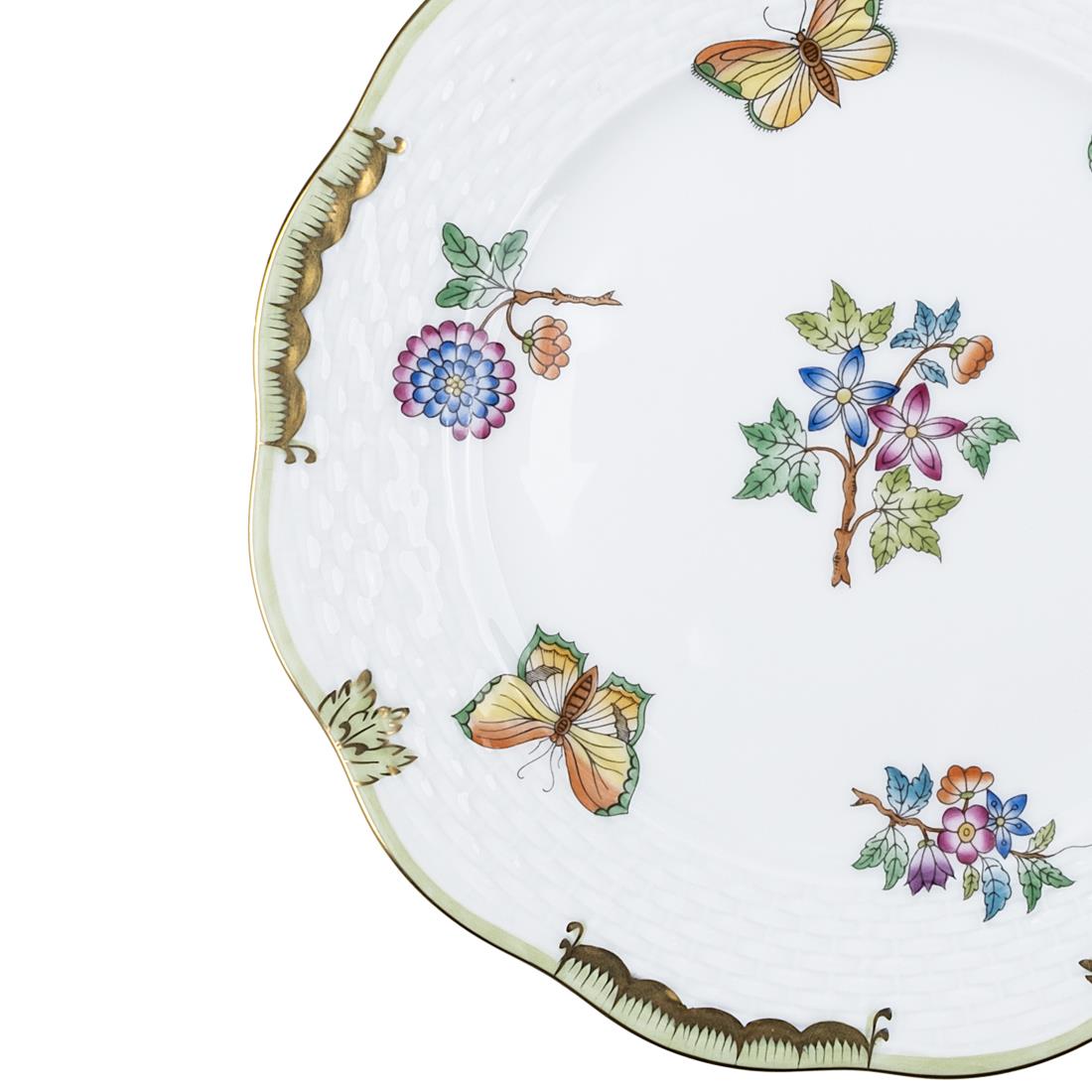 HEREND Dessert Plate 19cm Queen Victoria Colorful