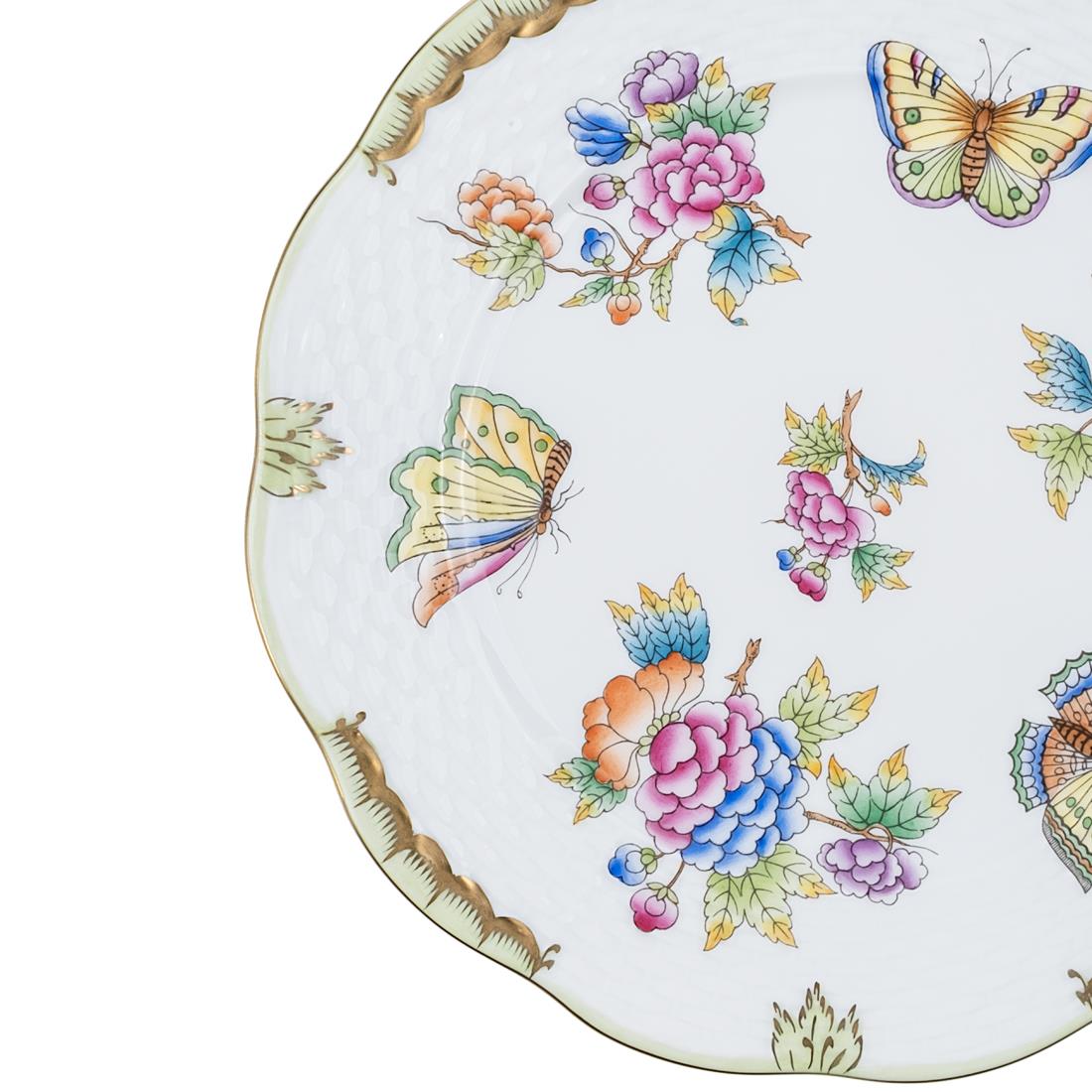 HEREND Pasta Tabağı 19cm Queen Victoria Çok Desenli 