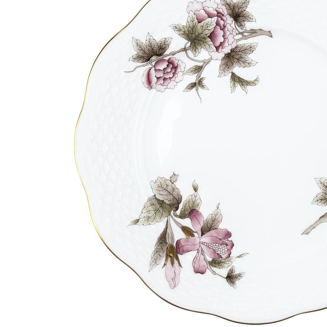 HEREND Pasta Tabağı 19cm Victoria Bordo