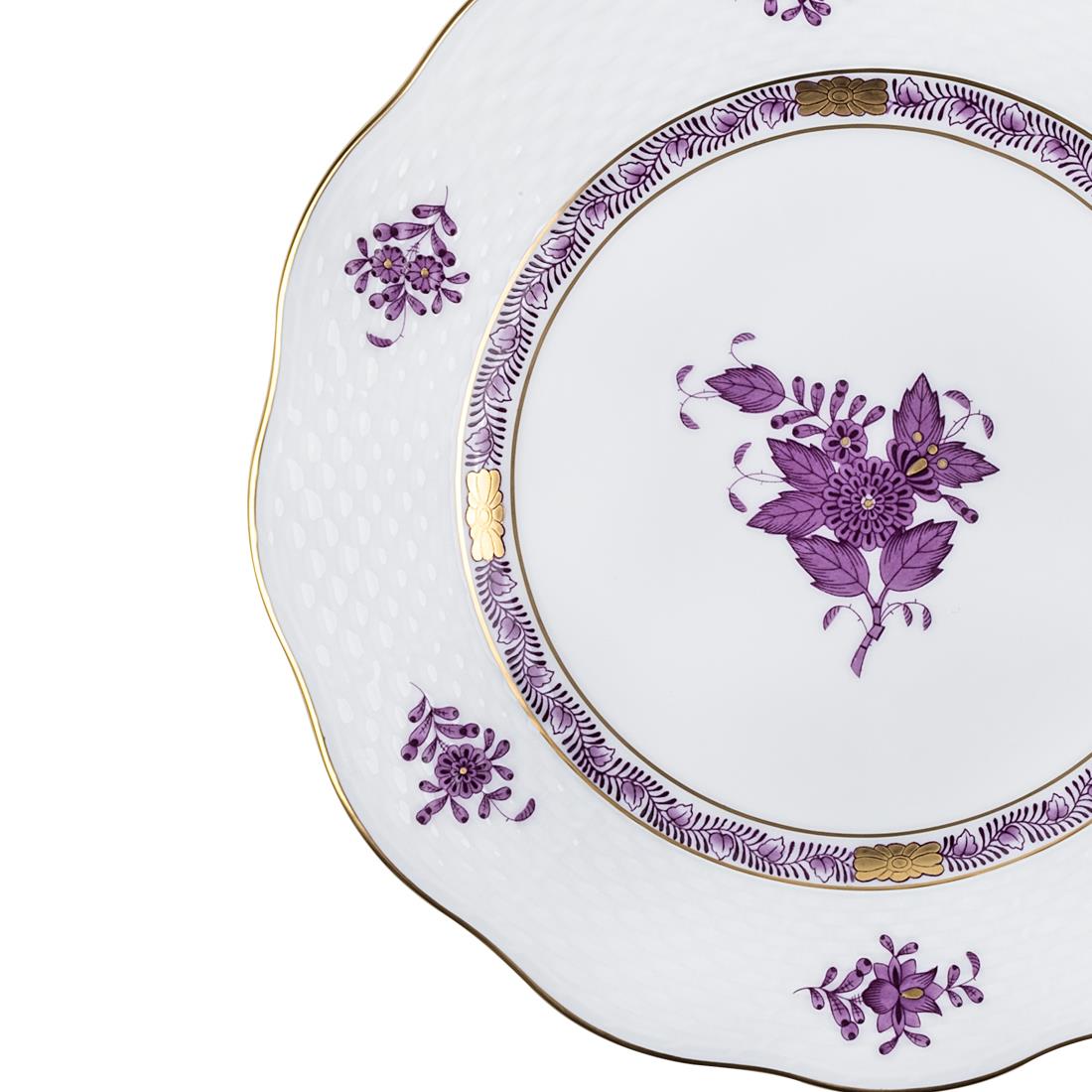 HEREND Dessert Plate 21 cm Apponyi Purple