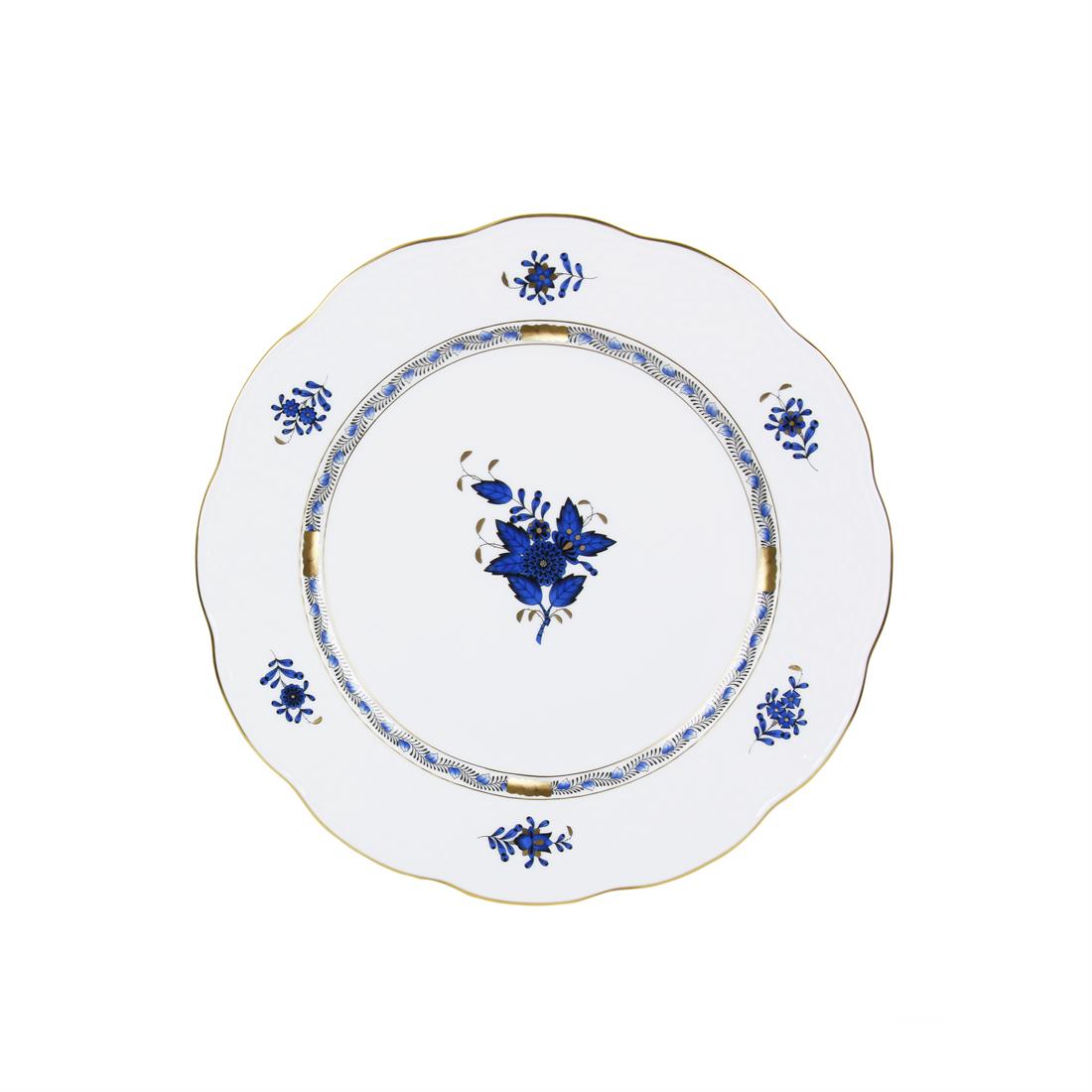 HEREND Pasta Tabağı 21cm Apponyi Buket Mavi
