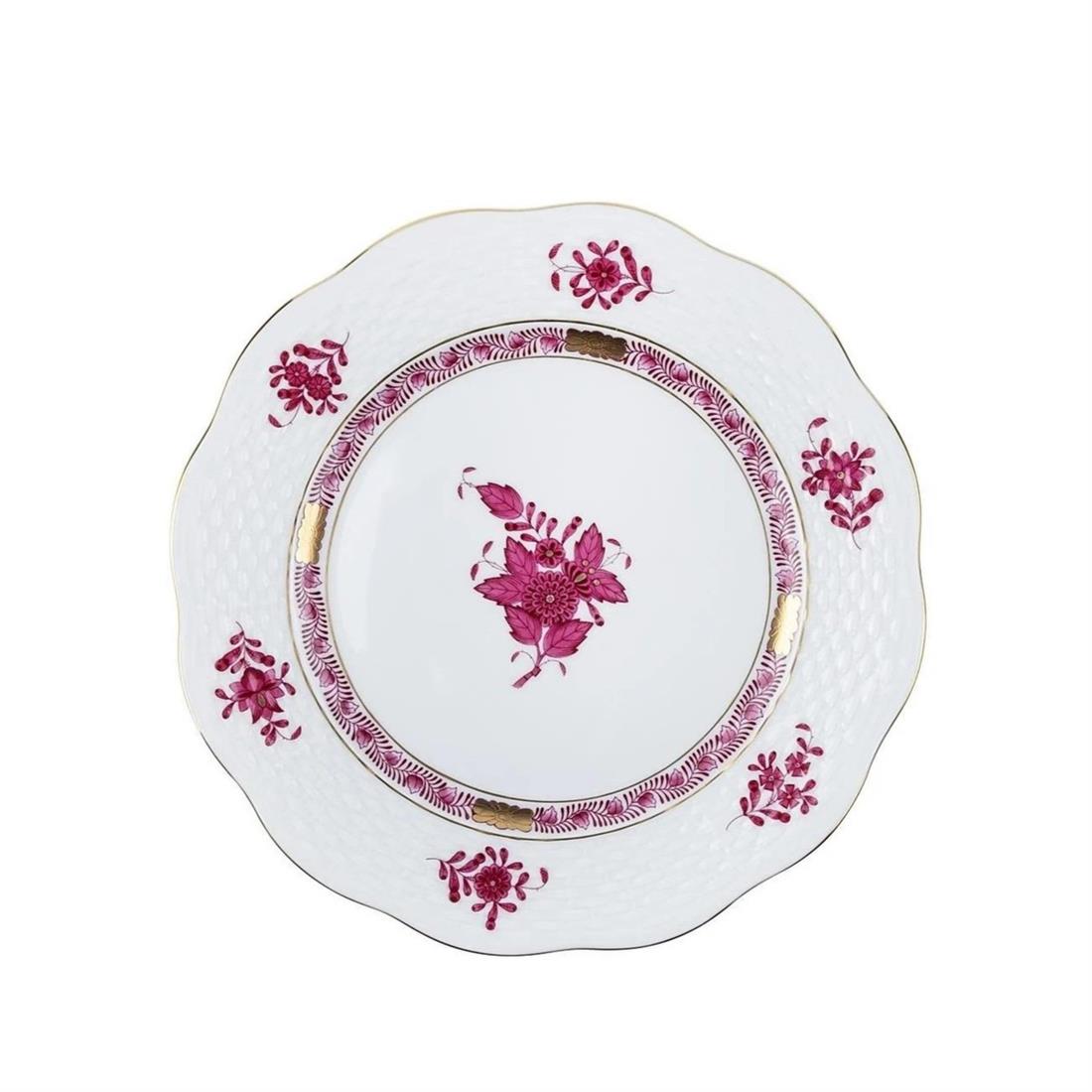 HEREND Pasta Tabağı 21cm Apponyi Pembe