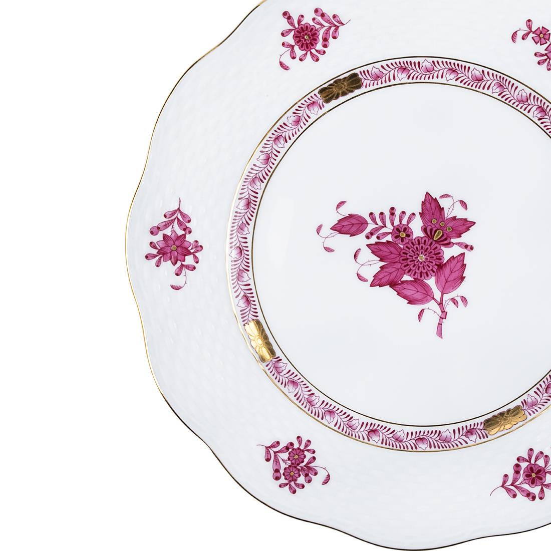 HEREND Pasta Tabağı 21cm Apponyi Pembe