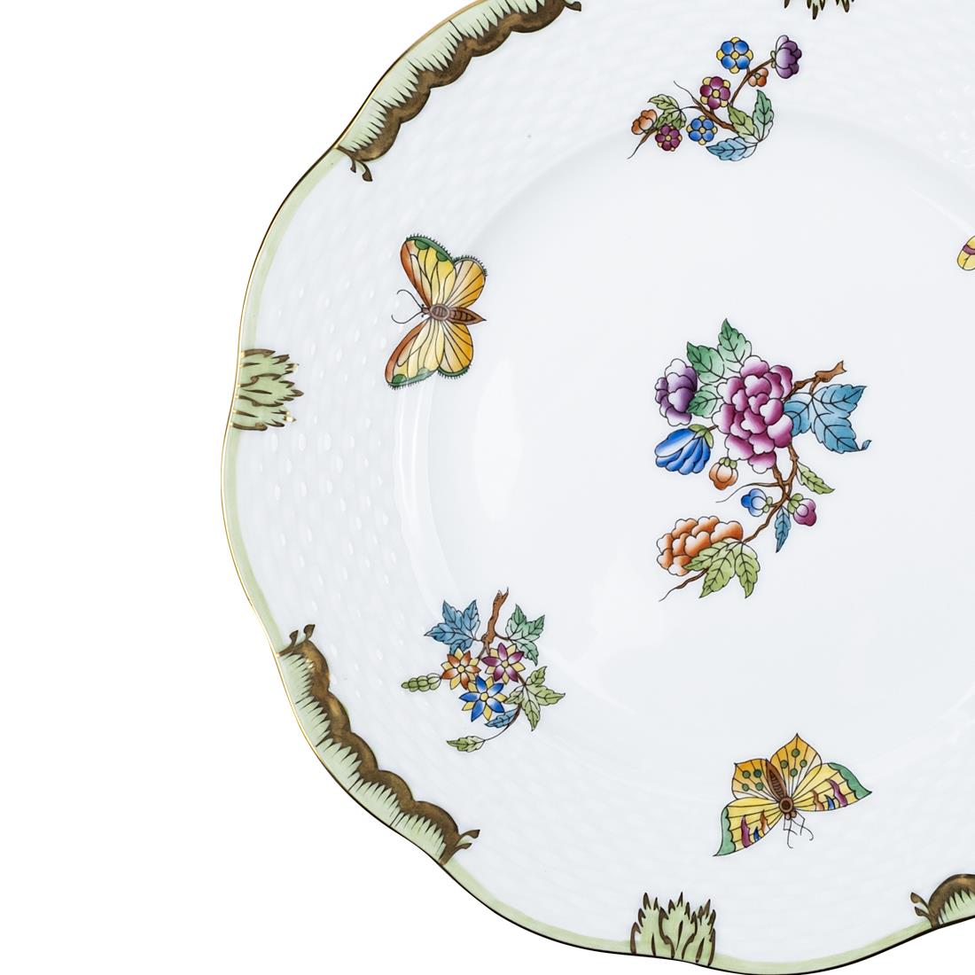 HEREND Pasta Tabağı 21cm Queen Victoria Az Desenli