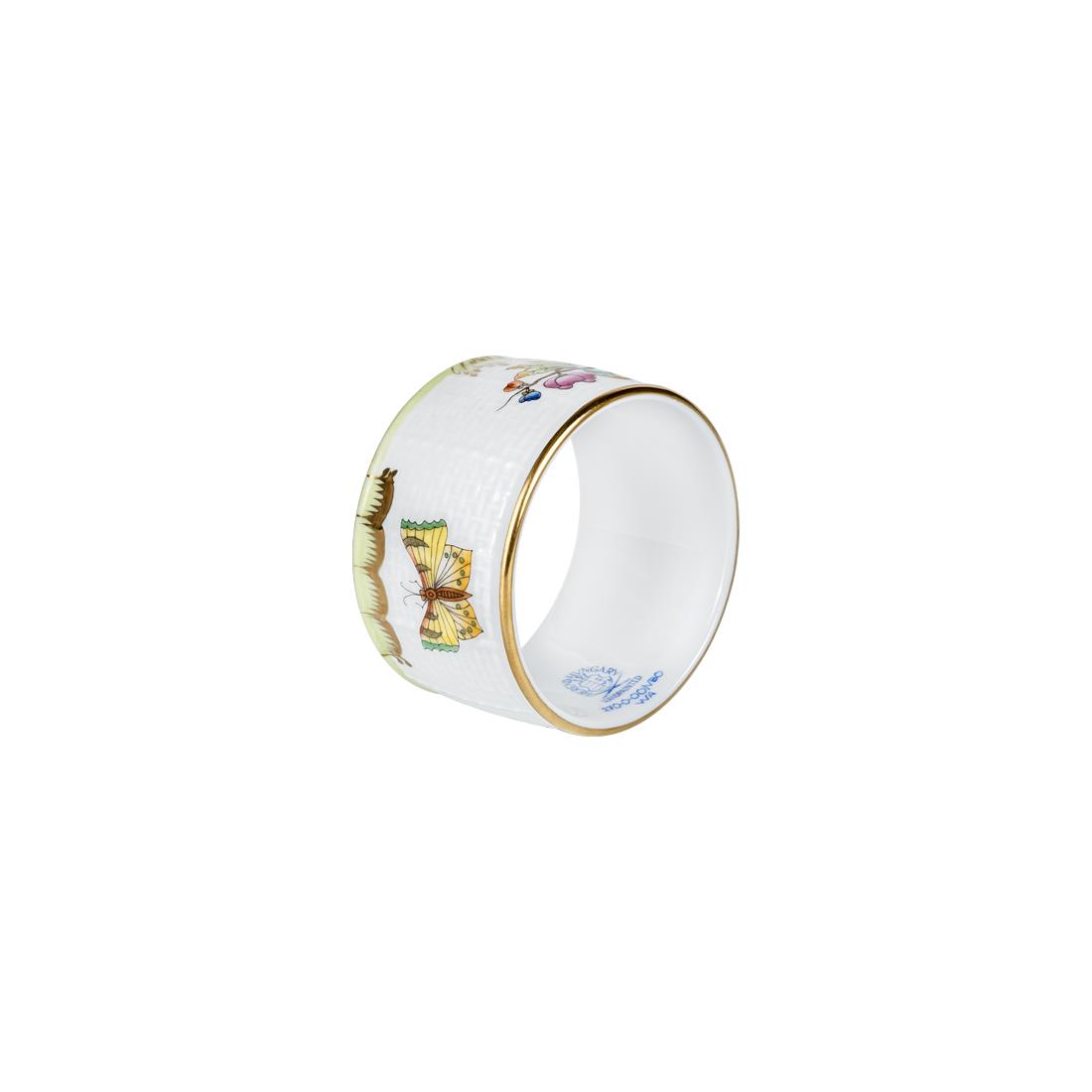 HEREND Napkin Ring Queen Victoria Classic Color