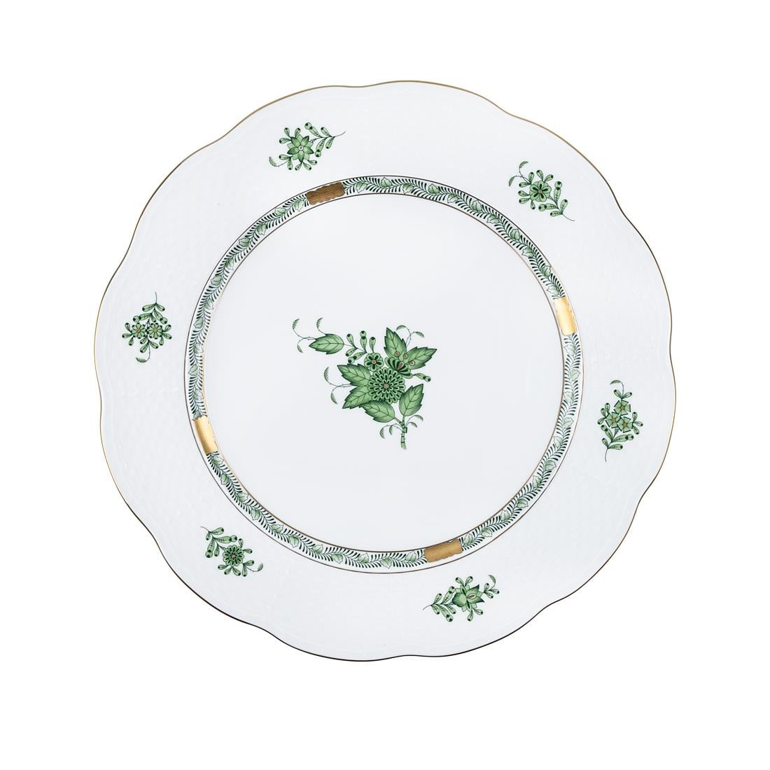 HEREND Servis Tabağı 28,5cm Apponyi Yeşil