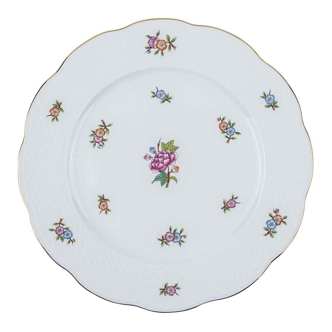 HEREND Service Plate 28,5cm ETON Pink Flower