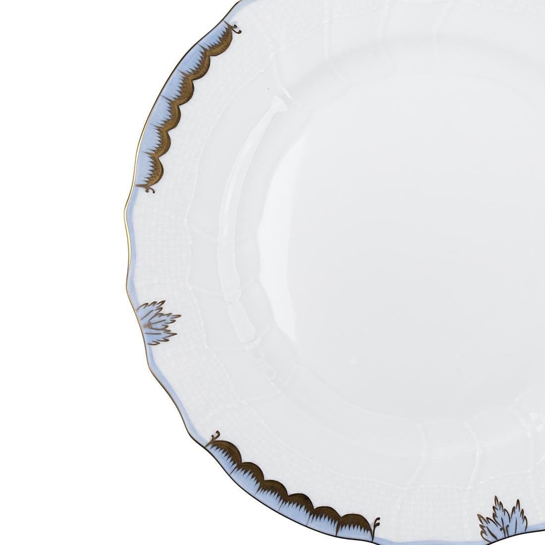 HEREND Yemek Servis Tabağı 25,5 cm Prenses Victoria Mavi