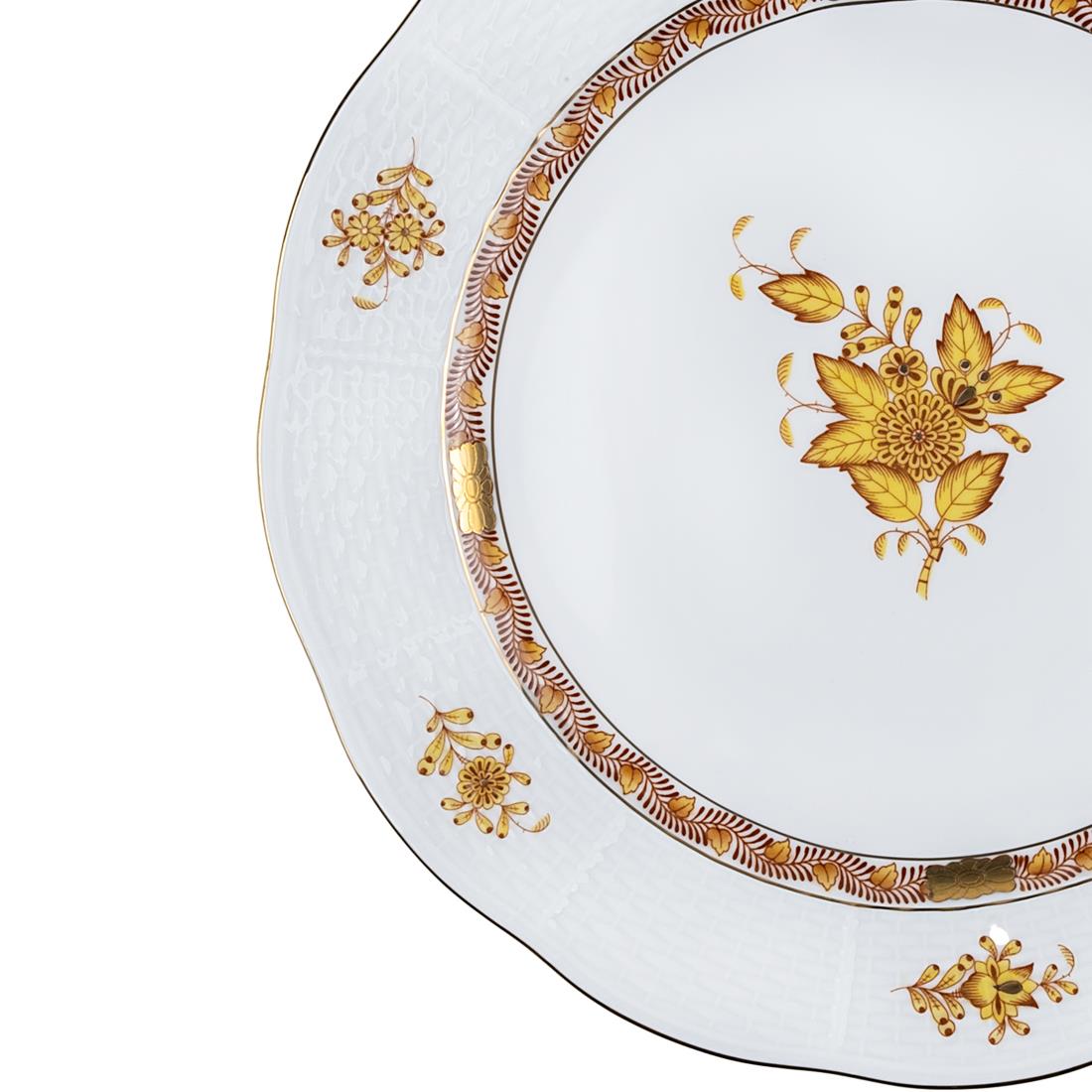 HEREND Yemek Servis Tabağı 25,5cm Apponyi Sarı