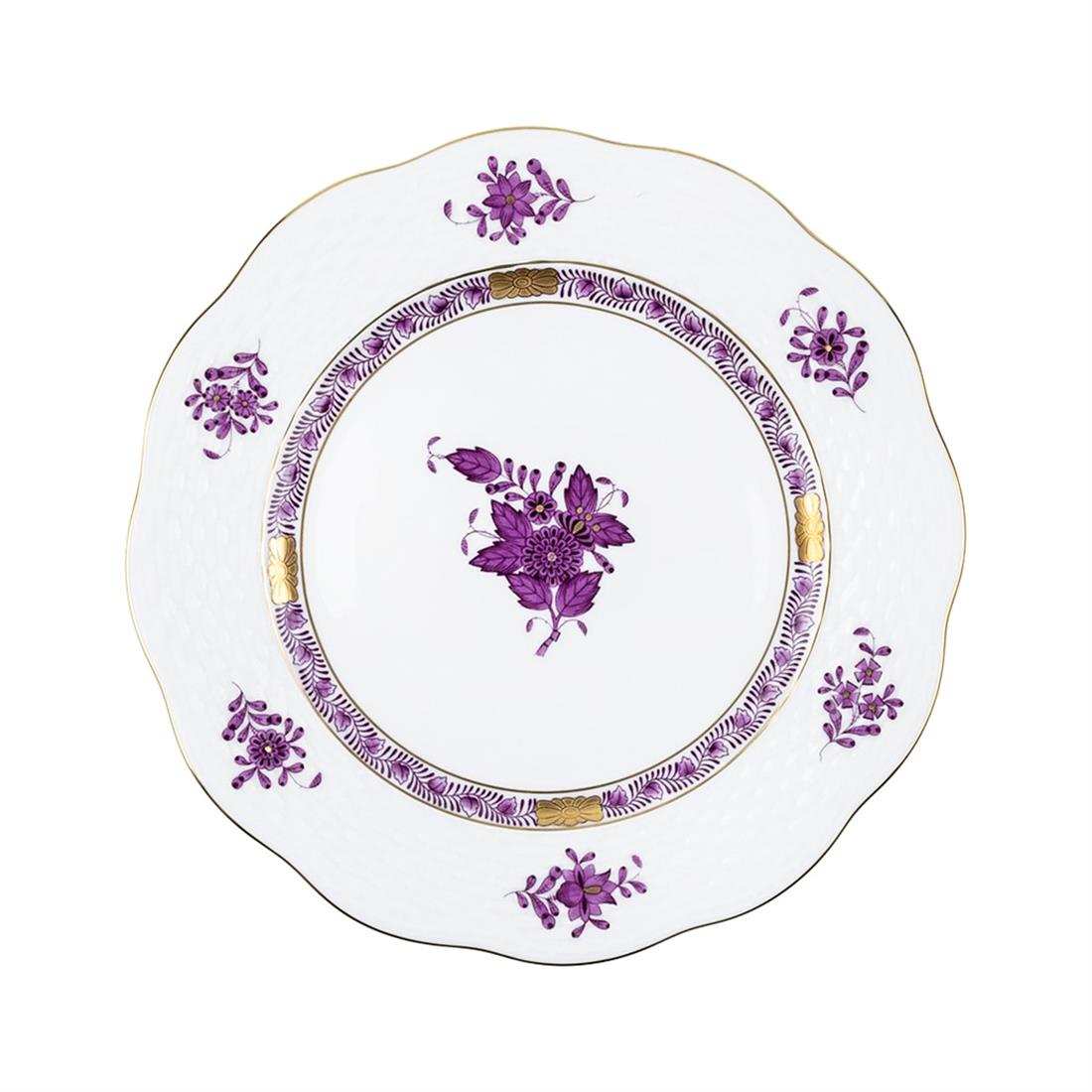 HEREND Yemek Servis Tabağı 25,5cm Apponyi Mor
