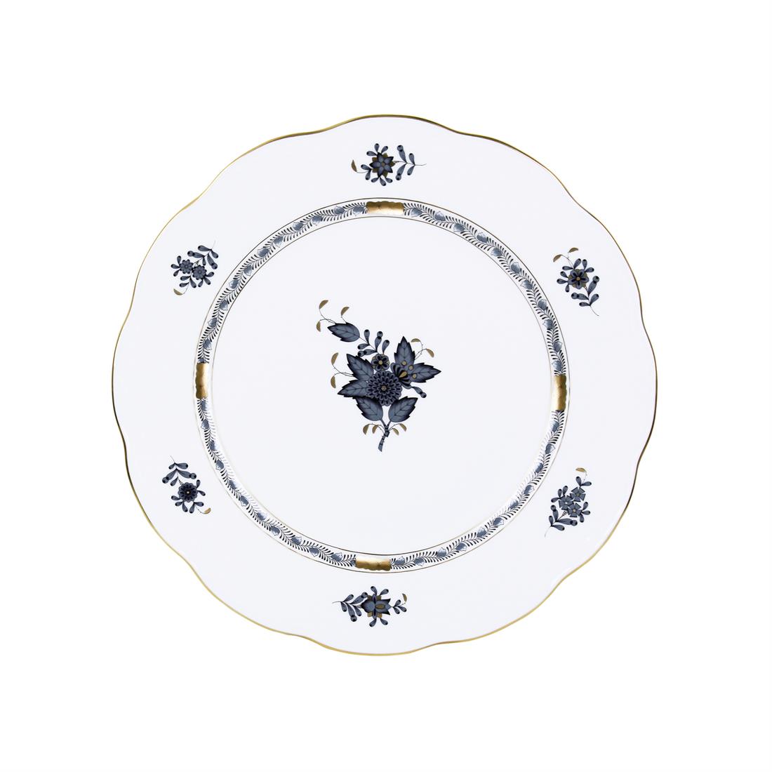 HEREND Yemek Servis Tabağı 25,5cm Apponyi Siyah