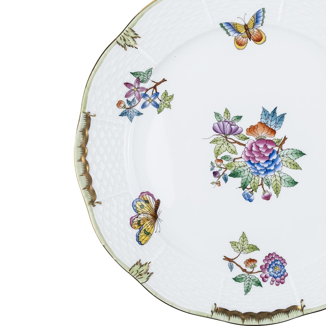 HEREND Dinner Service Plate 25.5cm Queen Victoria Colorful