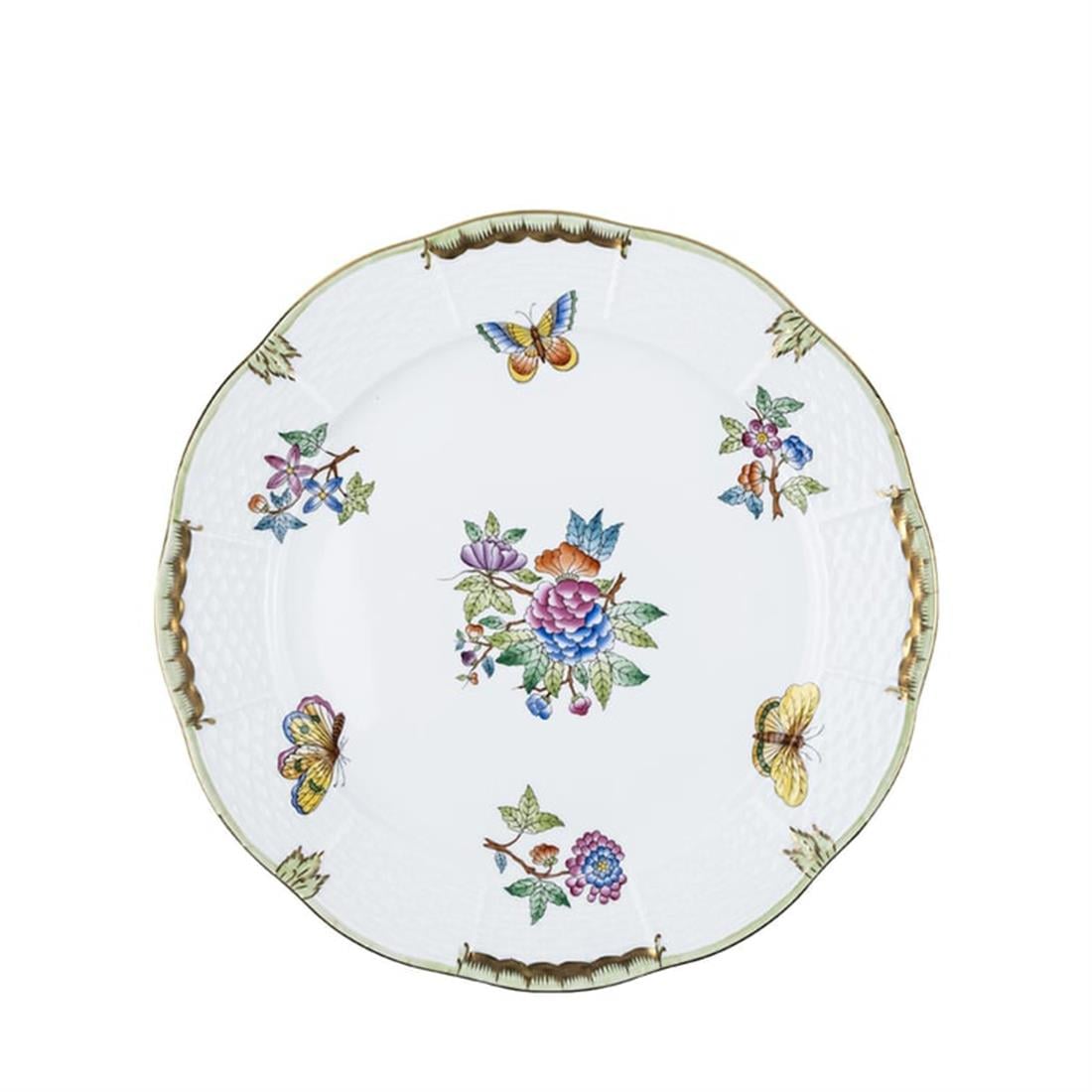 HEREND Dinner Service Plate 25.5cm Queen Victoria Colorful